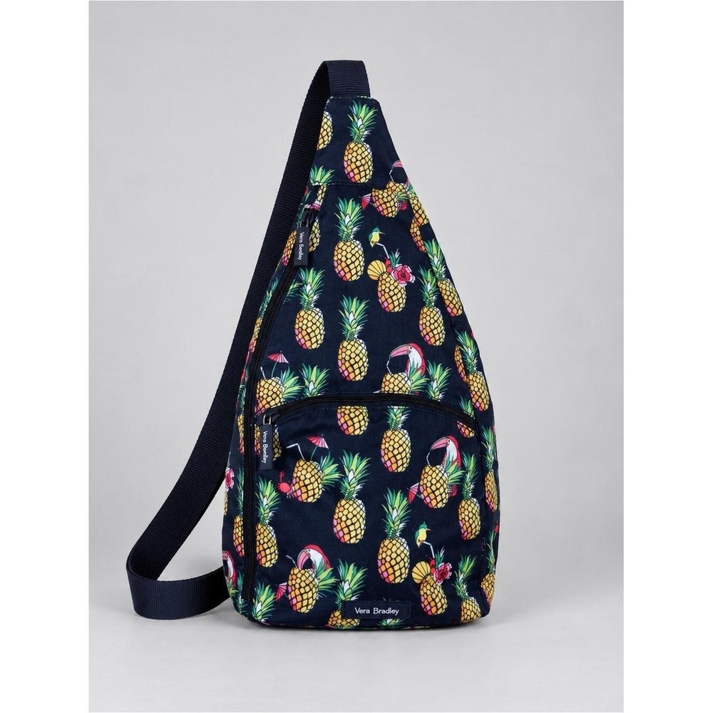 Vera Bradley Toucan Party Pineapple Sling Back Pack Bag